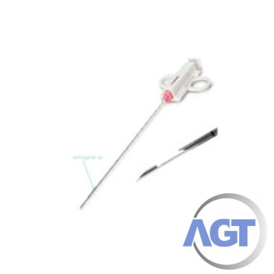 Coaxial semi-automatic soft tissue biopsy needle